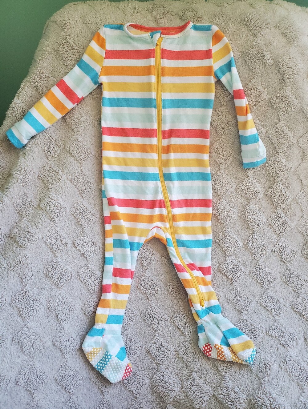 Joe Fresh Multicolor Stripe Footed One-Piece